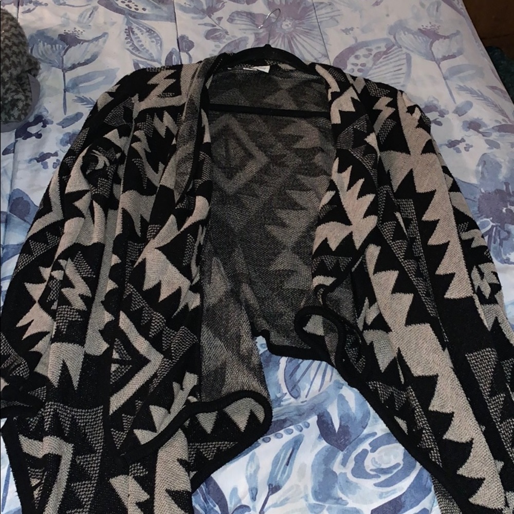 Drape front cardigan